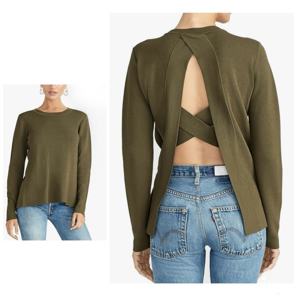 Rachel Roy Open Back Sweater